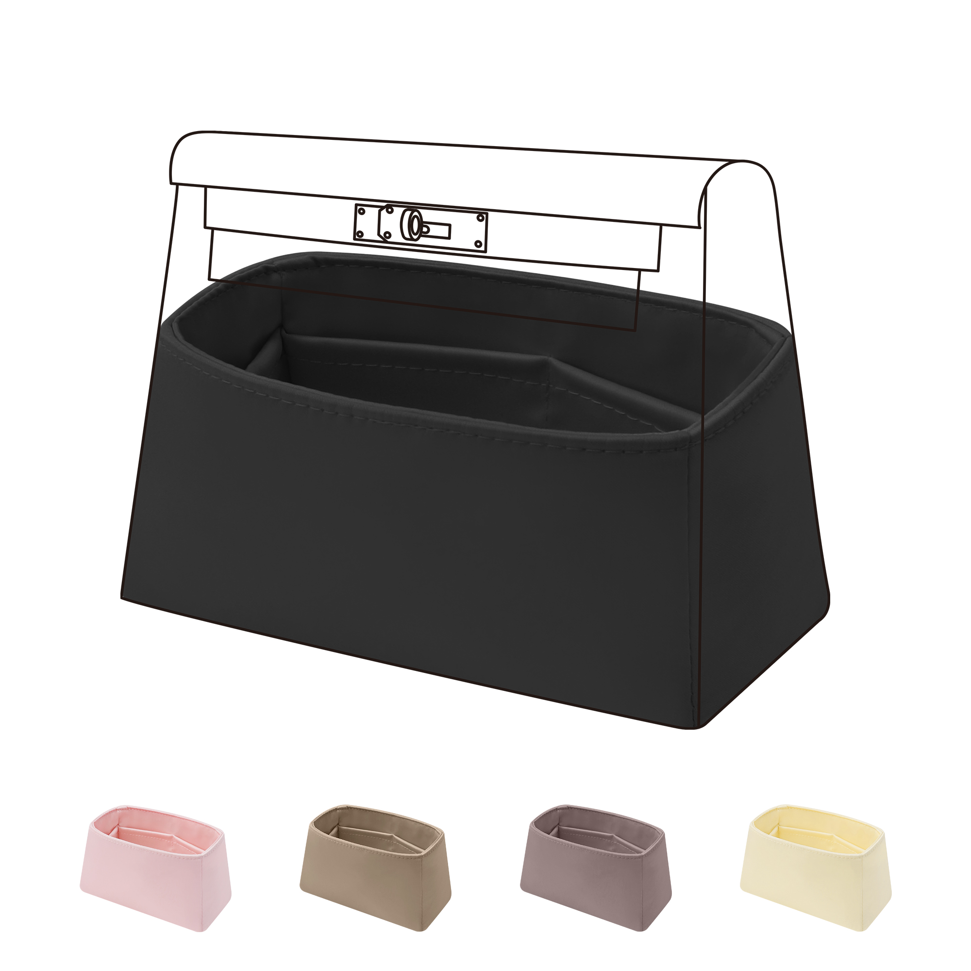 Luxury Bags Hermes - Organisateur de sac en soie DGAZ