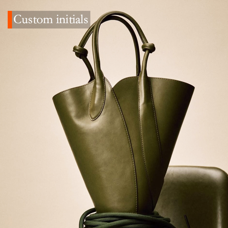 Luxury Bags Outlet - Nom personnalisé initiales sacs seau pour