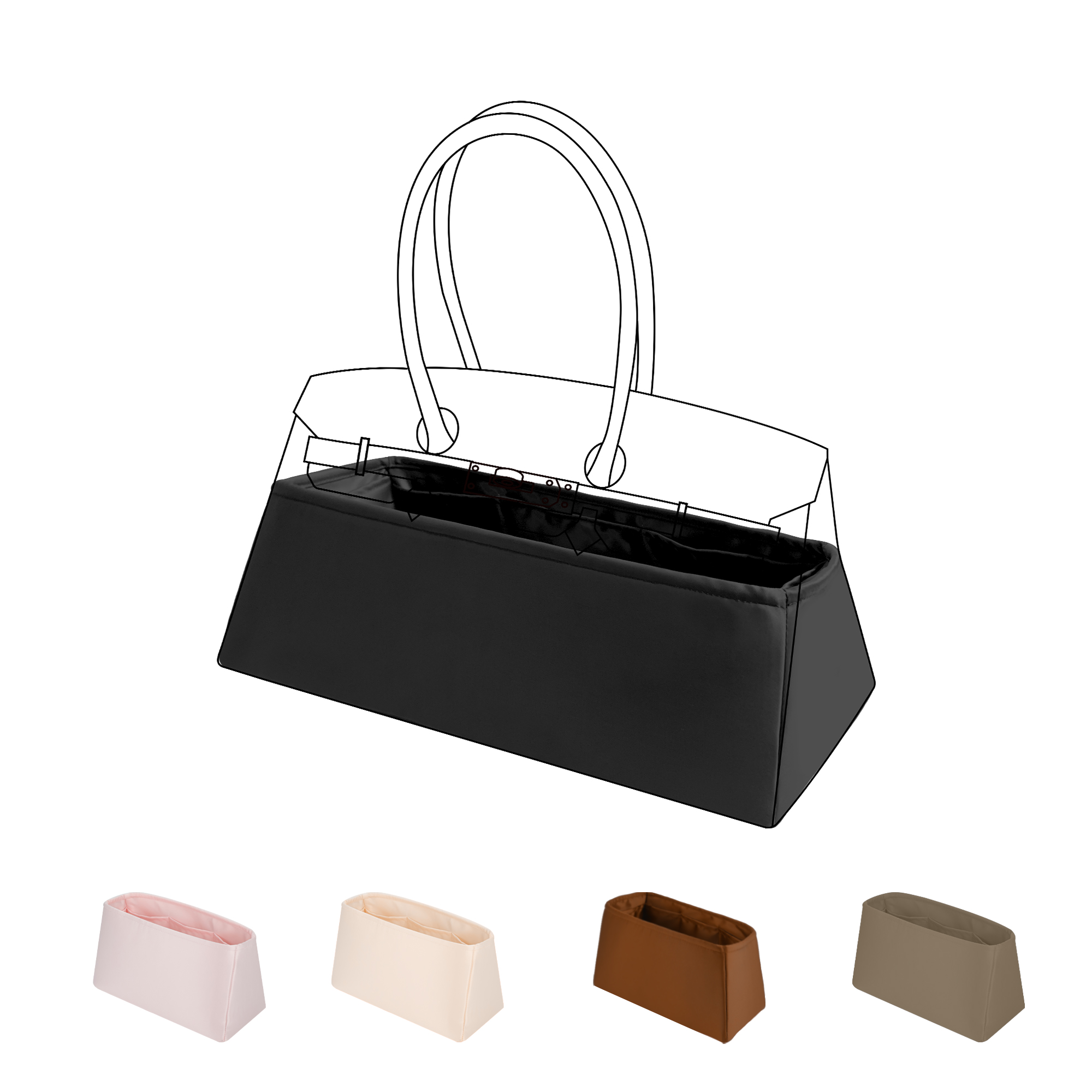 Luxury Bags Hermes - Organisateur de sac à main en