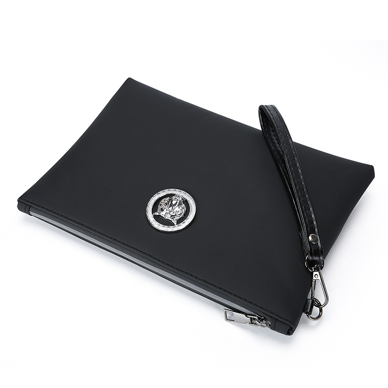 Wristlet Wallet Zipper - Pochette Homme en Cuir PU Souple