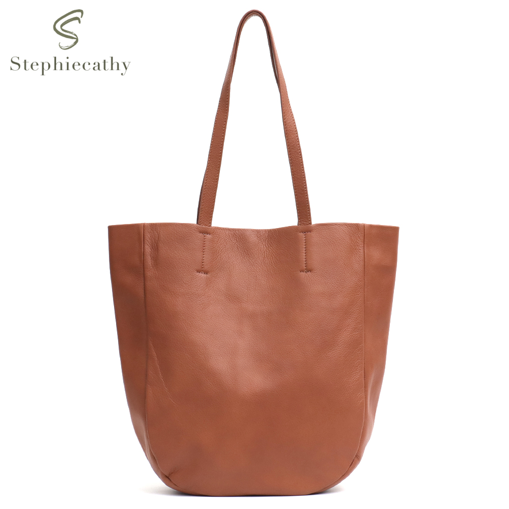 Luxury Bags For School - SC-Sac fourre-tout en cuir véritable italien
