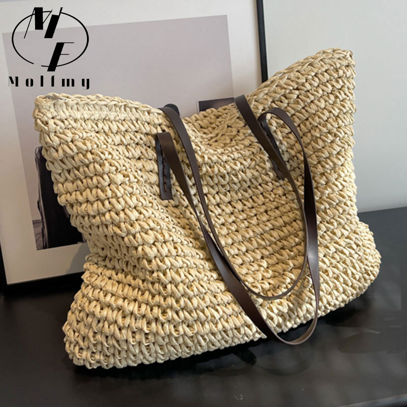 Luxury Bags Collection - Sacs fourre-tout en paille tressée, sacs