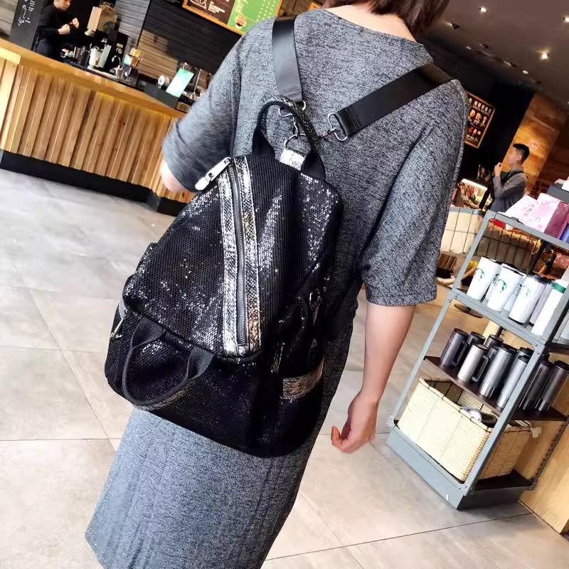 Sacs à dos à paillettes en nyl - Luxury Bags For School avis et prix