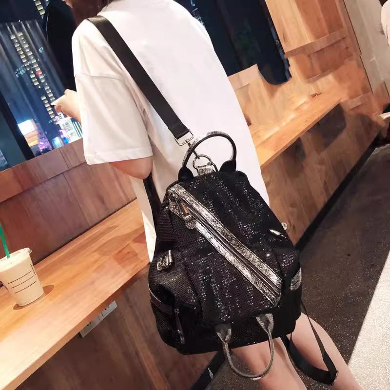 Sacs à dos à paillettes en nyl - Luxury Bags For School avis et prix