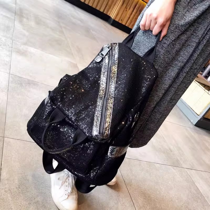 Sacs à dos à paillettes en nyl - Luxury Bags For School avis et prix