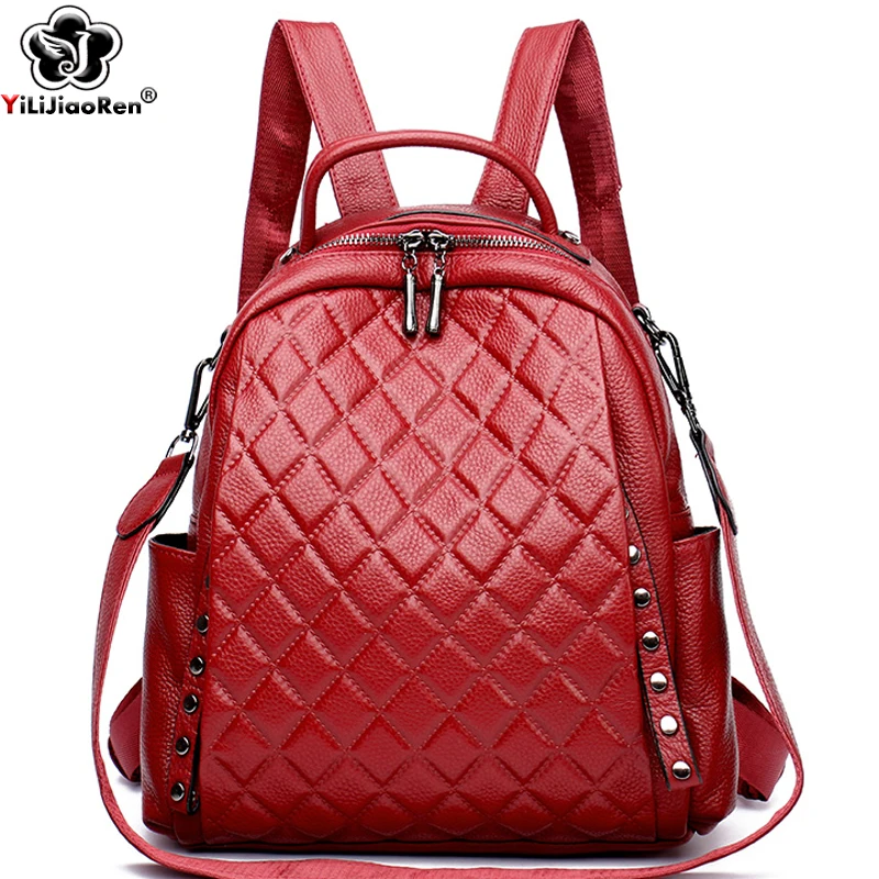 Sac à dos en cuir véritable po - Luxury Bags For School avis et prix