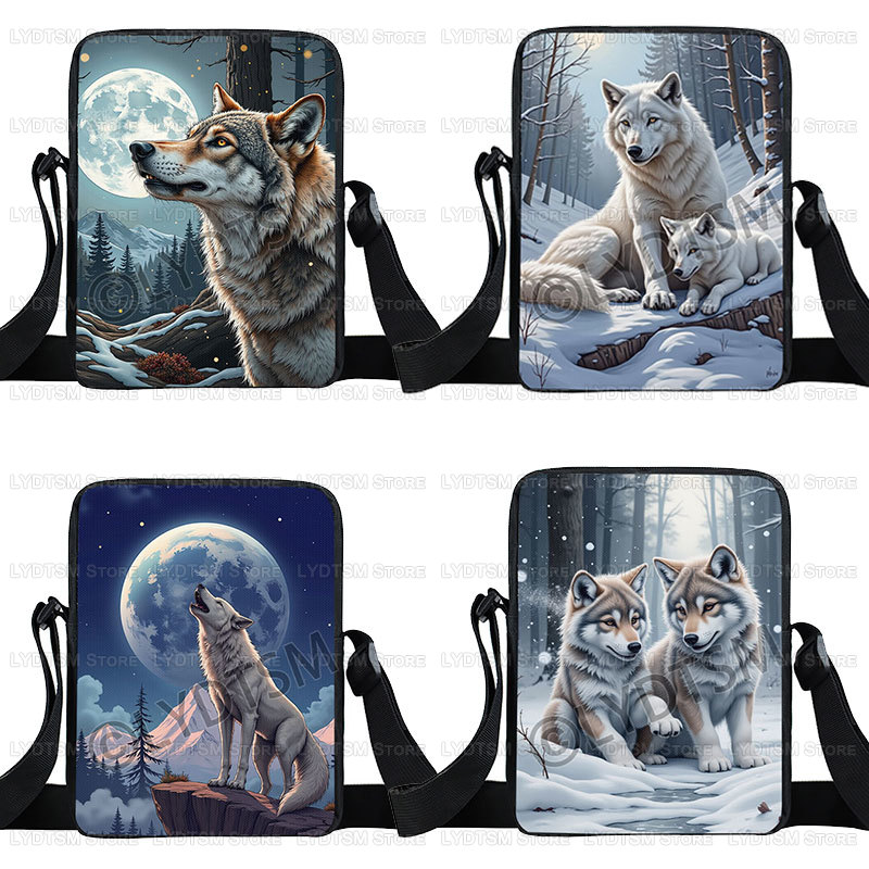Sac à bandoulière imprimé lune - Wristlet Wallet Zipper avis et prix