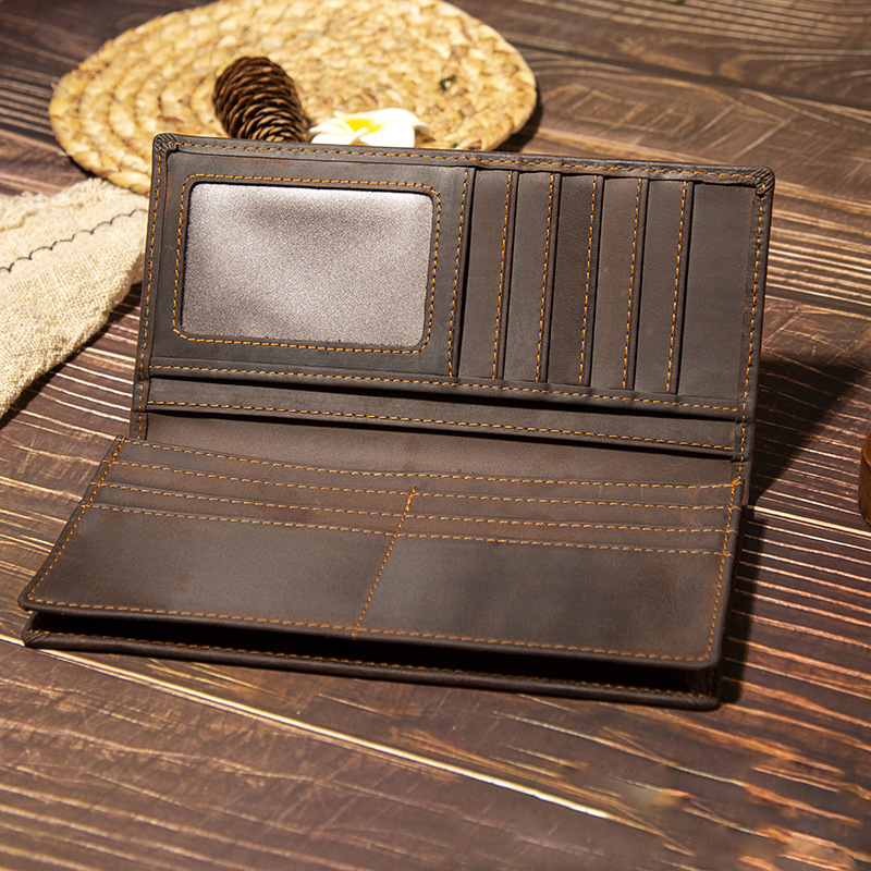 Portefeuille long en cuir véri - Wristlet Wallet Zipper avis et prix