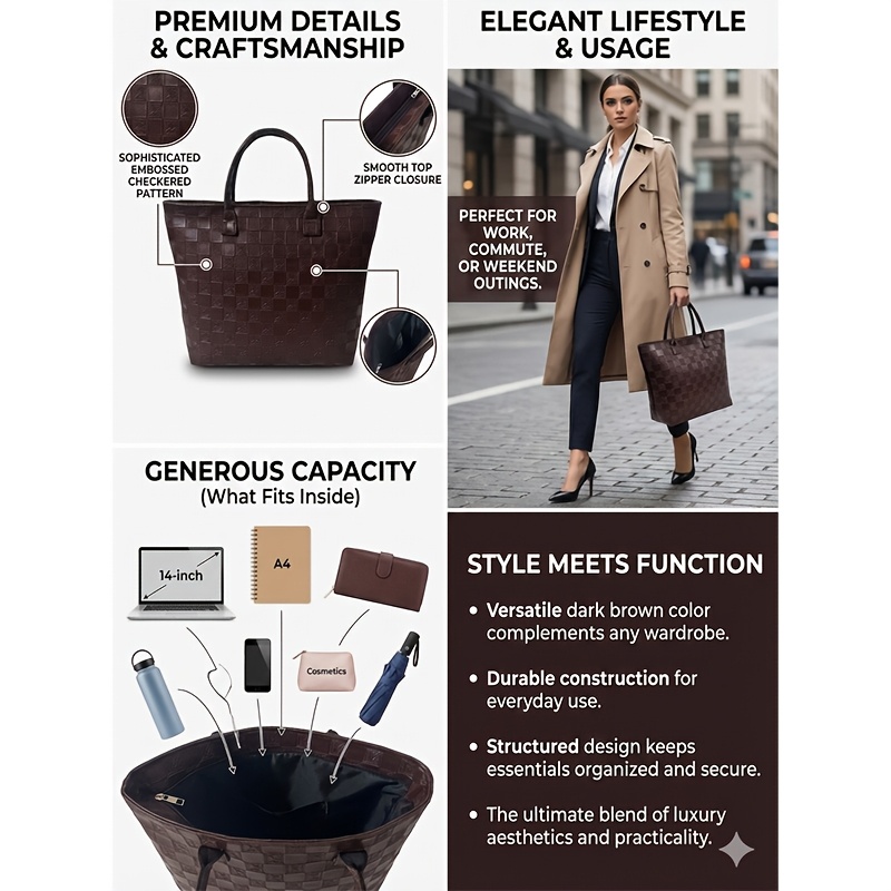 Sac fourre-tout matelassé marr - Luxury Bags Collection avis et prix