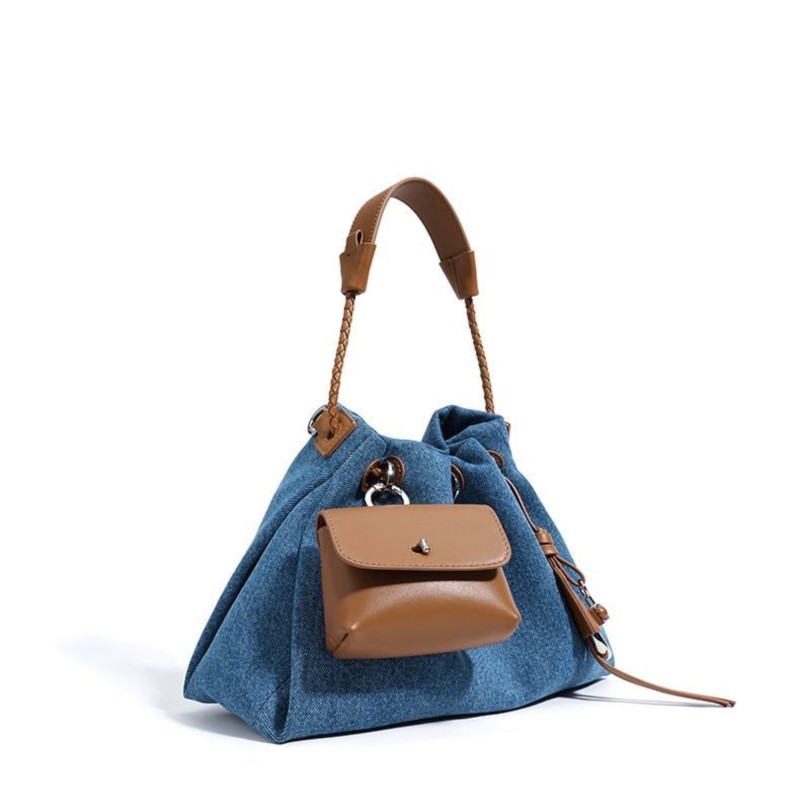JIAERDI haute rue Denim seau s - Luxury Y2K Bags avis et prix