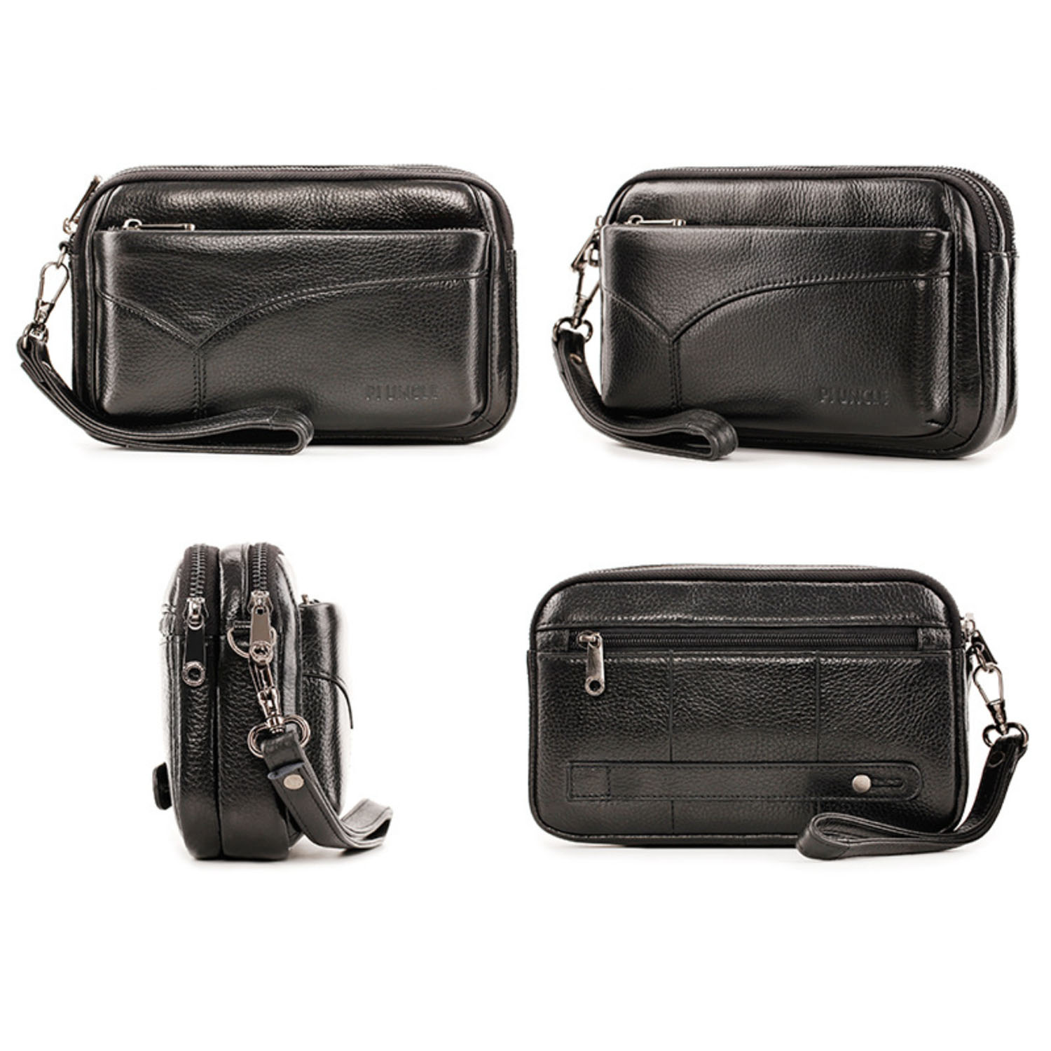 Pochette d'affaires en cuir vé - Wristlet Wallet Zipper avis et prix