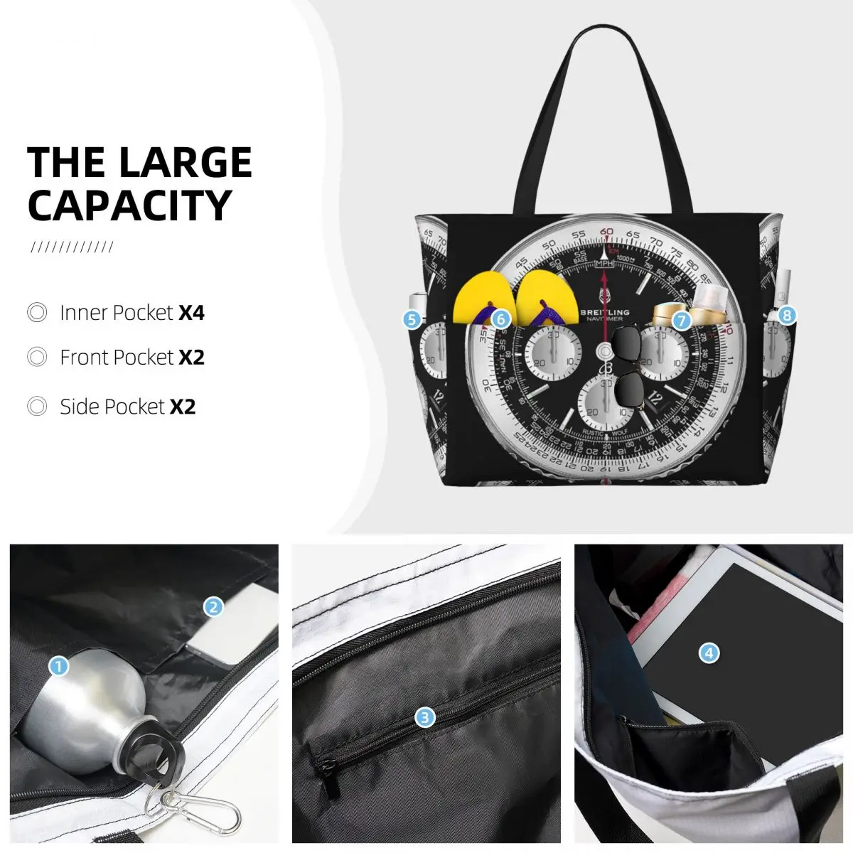 Sac de plage noir de luxe avec - Luxury Yoga Bags avis et prix