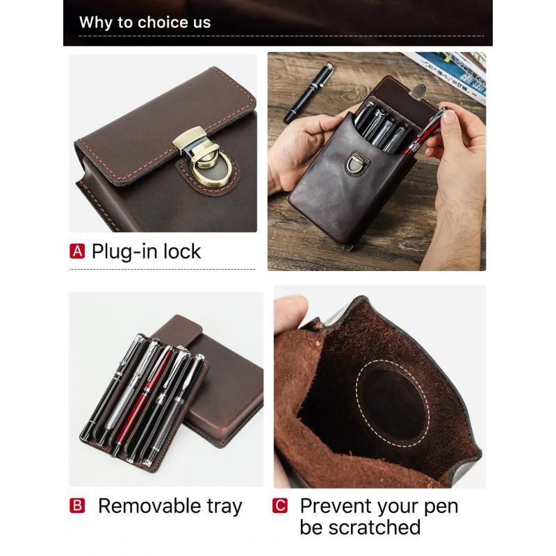 Étui à stylos de luxe en cuir  - Luxury Bags For School avis et prix